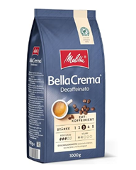 Bild zu Melitta BellaCrema Decaffeinato Ganze Kaffee-Bohnen entkoffeiniert 1kg für 11,19€ (Vergleich: 17,89€)