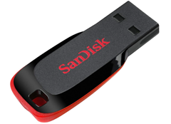 Bild zu SanDisk 128GB Cruzer Blade USB 2.0 Flash Drive für 6,99€ (Vergleich: 12,30€)