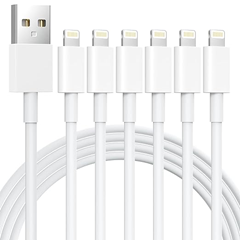 Bild zu 6er Pack iPhone Ladekabel, Lightning Kabel, [Apple MFi Certified] in 1/1/2/2/2/3m für 5,99€