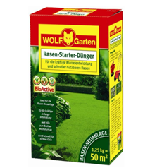 Bild zu Wolf-Garten Rasen-Starter-Dünger LH 50m² für 8€ (Vergleich: 16,40€)