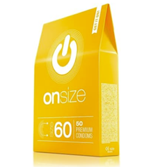 Bild zu 50er Pack ONsize Kondome (dünne 0,07mm Wandstärke) in verschieden Breiten für 11,99€