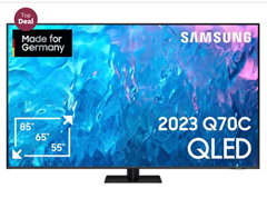 Bild zu [ausverkauft] Samsung GQ85Q70CAT LED-Fernseher (214 cm/85 Zoll, Smart-TV, Quantum Prozessor 4K,Quantum HDR,Gaming Hub) für 1.028,95€ (Vergleich: 2.248,90€)