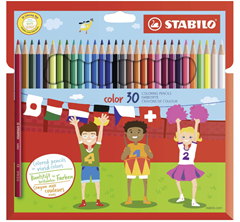 Bild zu STABILO color 30er Pack inkl. 4 Neonfarben für 6,99€ (Vergleich: 10,25€)