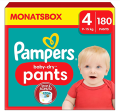 Bild zu 2x Monatsbox Pampers Pants Größe 4 (2x 180 Stück) für 78,10€ (Vergleich: 109€)