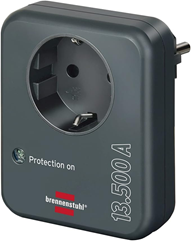 Bild zu Brennenstuhl Steckdosenadapter mit Überspannungsschutz 13.500 A (Adapter als Blitzschutz für Elektrogeräte) für 6,71€