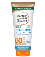 Bild zu [Spar Abo] Garnier Sonnenschutzmilch mit LSF 50+ Ambre Solaire Kids Sensitive expert+, 175ml für 5,97€ (Vergleich: 8,95€)